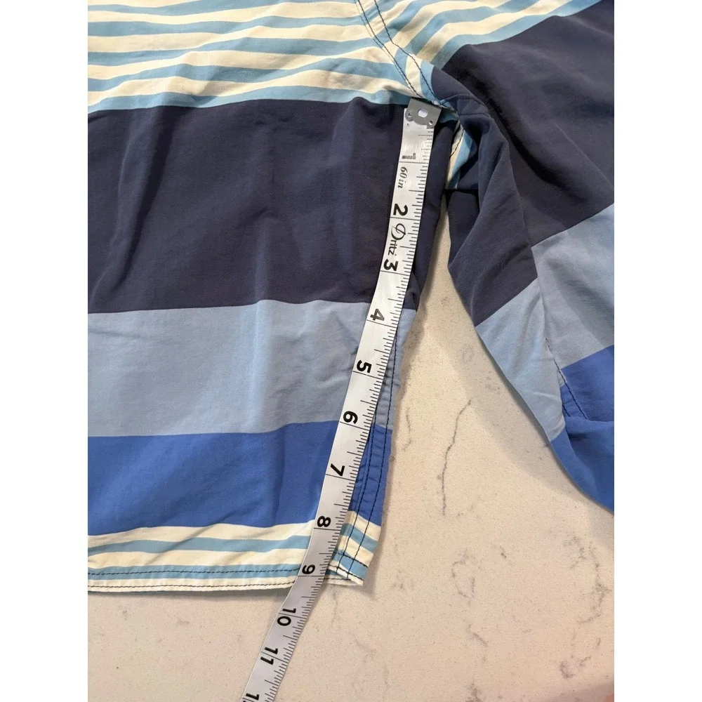 Patagonia Boys Size 18 or XS Mens Blue Striped Board Shorts Coastal Surf‎ Beach